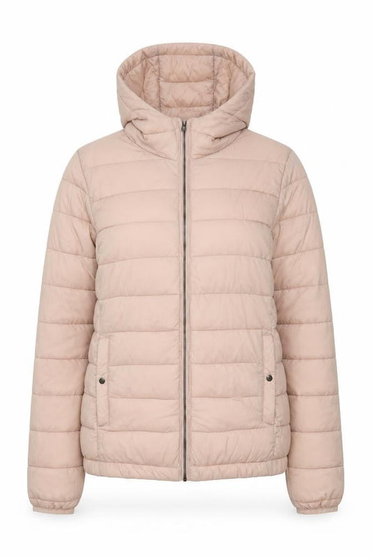 Womens UK Size S Pull&Bear Beige Puffer Jacket