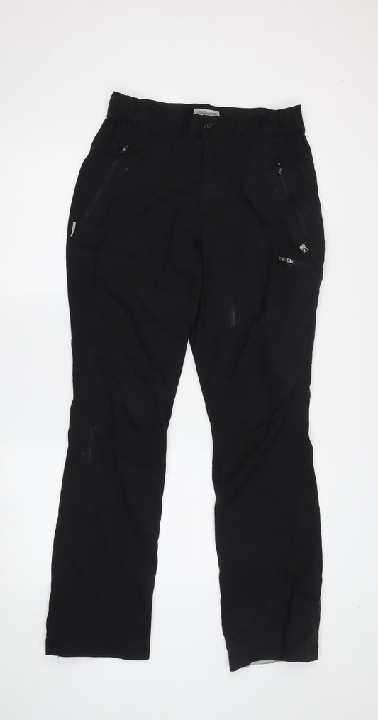 Craghoppers Black Cargo Trousers M Unisex Quick Dry