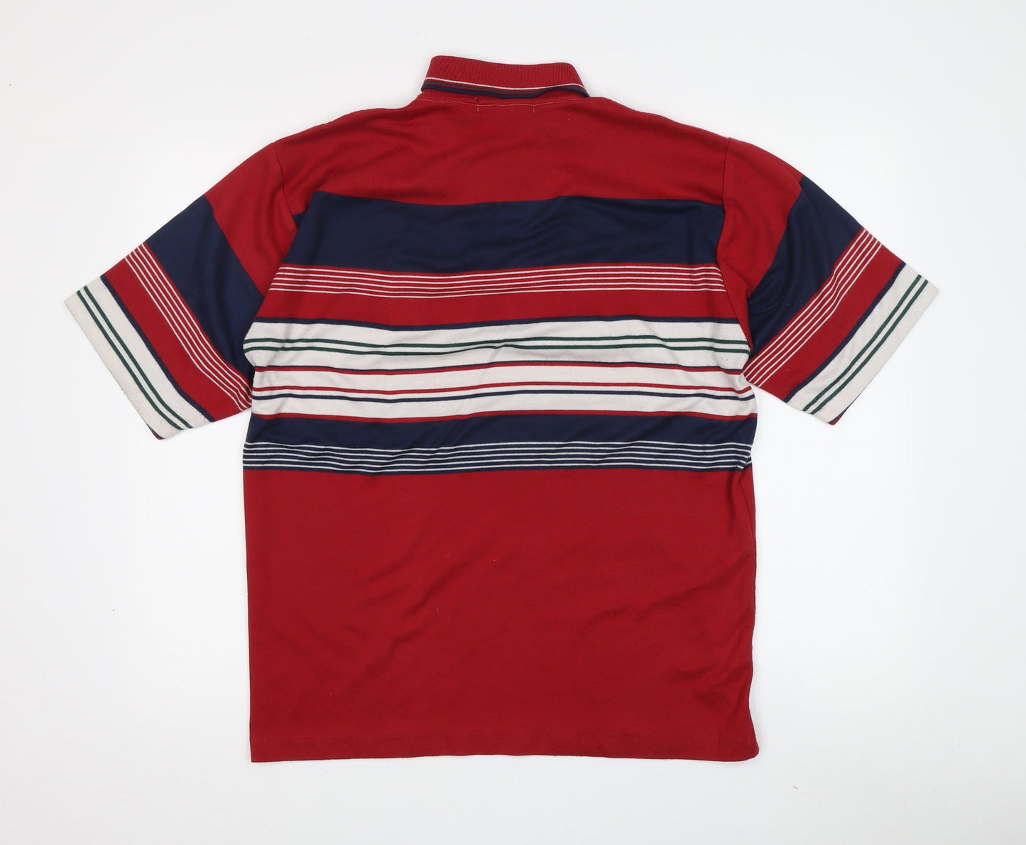 Casa Nova Men's Red Striped Polo Shirt 100 cm