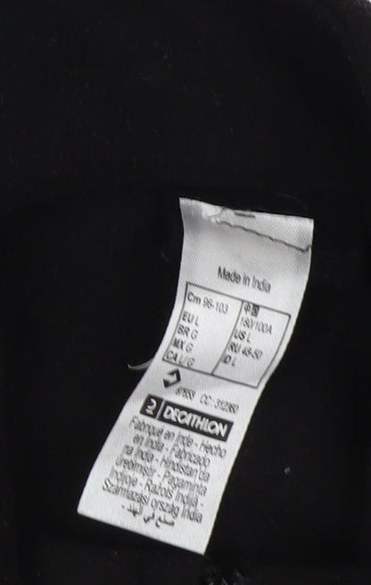 Decathlon Women's Black Fleece Pullover Sweatshirt L