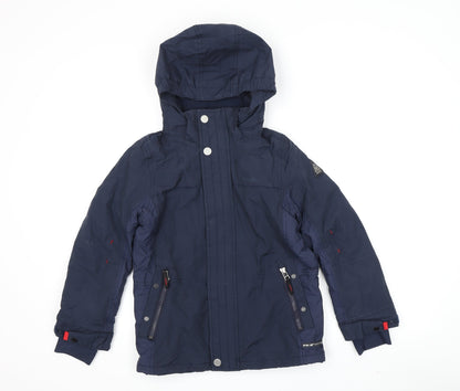 Gaastra Boys Blue Parka Jacket, Size 10, Windproof & Waterproof