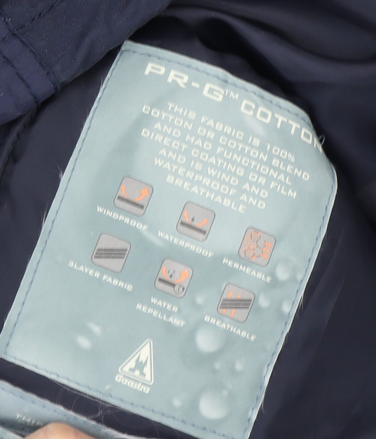 Gaastra Boys Blue Parka Jacket, Size 10, Windproof & Waterproof