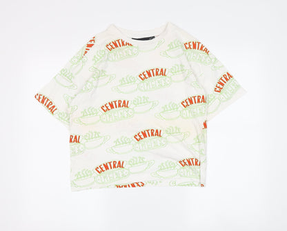 FRIENDS Unisex Adult White Graphic XS T-Shirt
