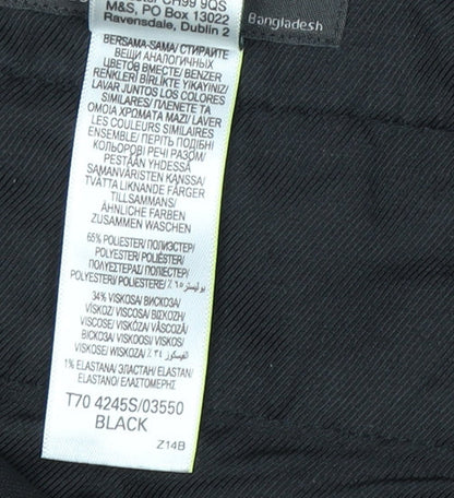 Marks and Spencer Men's Black Slim Dress Trousers