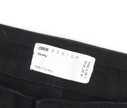 ASOS Mens Black Skinny Jeans Size 32 Regular