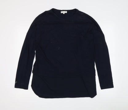 Womens UK Size 12 Warehouse Black Basic T-Shirt