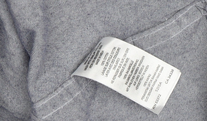 French Connection Men's Grey Long Sleeve Button-Up Shirt