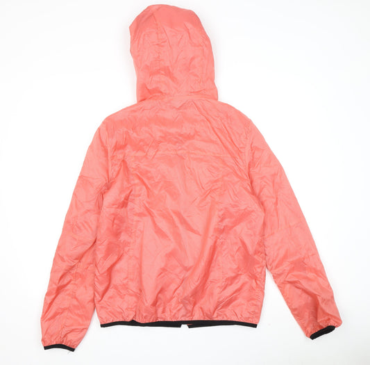 Womens UK Size 12 Topshop Pink Windbreaker Coat