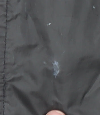 H&M Unisex Kids Black Hooded Windbreaker Jacket 14 Years