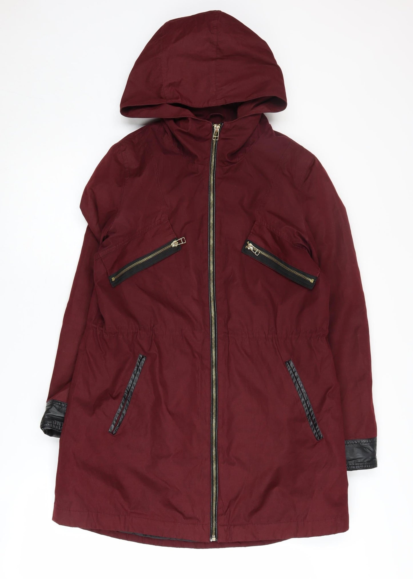 Olé by Vero Moda Women's Red Parka Jacket, Size 10