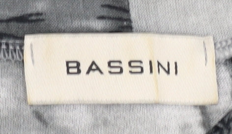 Bassini Women's Grey Patterned Cardigan Size 18