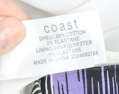 Coast Women's Multicoloured Sheath Dress Size 12