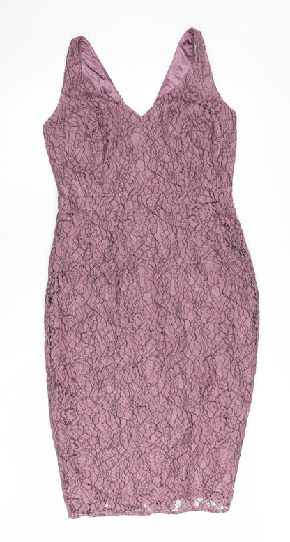 Bravissimo Women's Pink Bodycon Dress Size 12