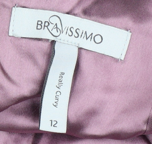 Bravissimo Women's Pink Bodycon Dress Size 12