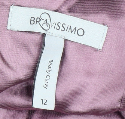 Bravissimo Women's Pink Bodycon Dress Size 12