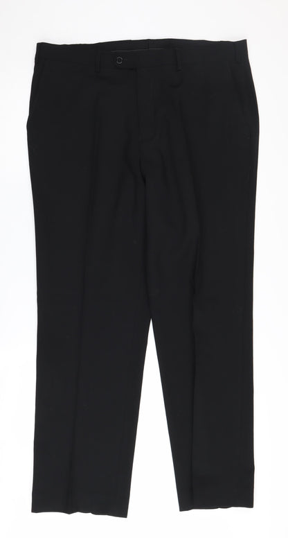 Skopes Men's Black Wool Dress Pants - Size L, Formal Wear