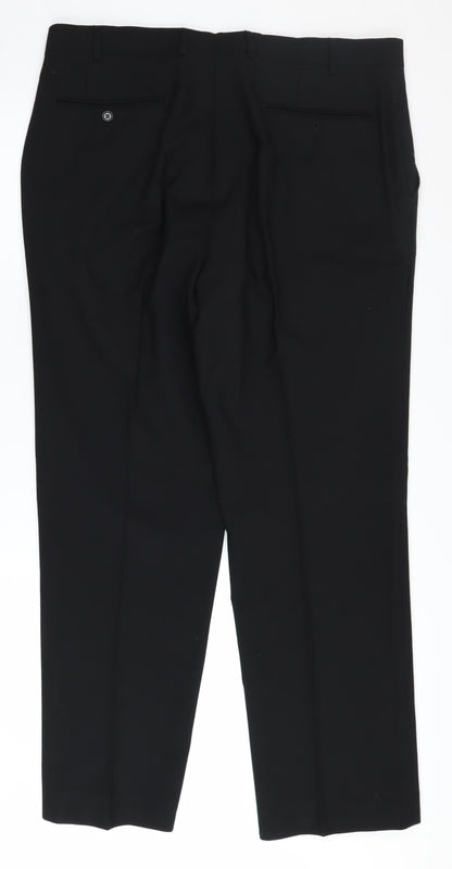 Skopes Men's Black Wool Dress Pants - Size L, Formal Wear