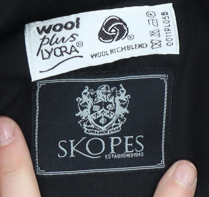 Skopes Men's Black Wool Dress Pants - Size L, Formal Wear