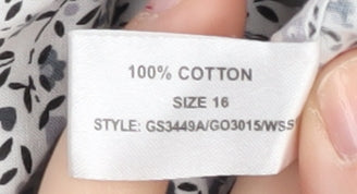 Unisex Adults UK Size 16 Double TWO Multicoloured Basic Button-Up