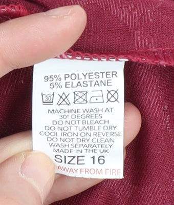 Bassini Women's Pink Floral Cowl Neck Pullover Jumper Size 16