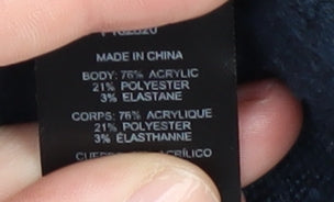 ASOS DESIGN Women's Black Roll Neck Pullover Jumper Size 6