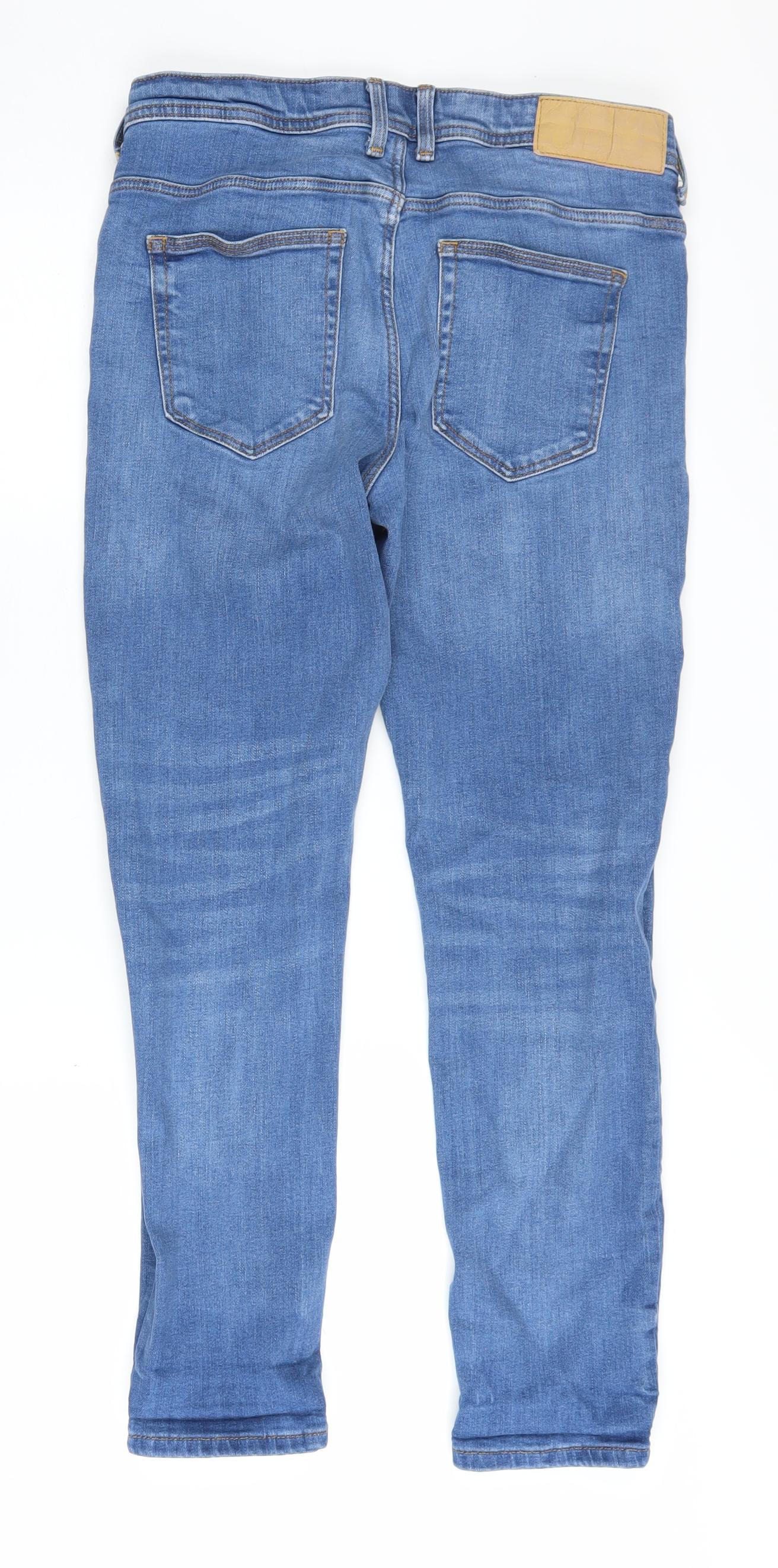 River Island Women's Blue Straight Jeans UK 4