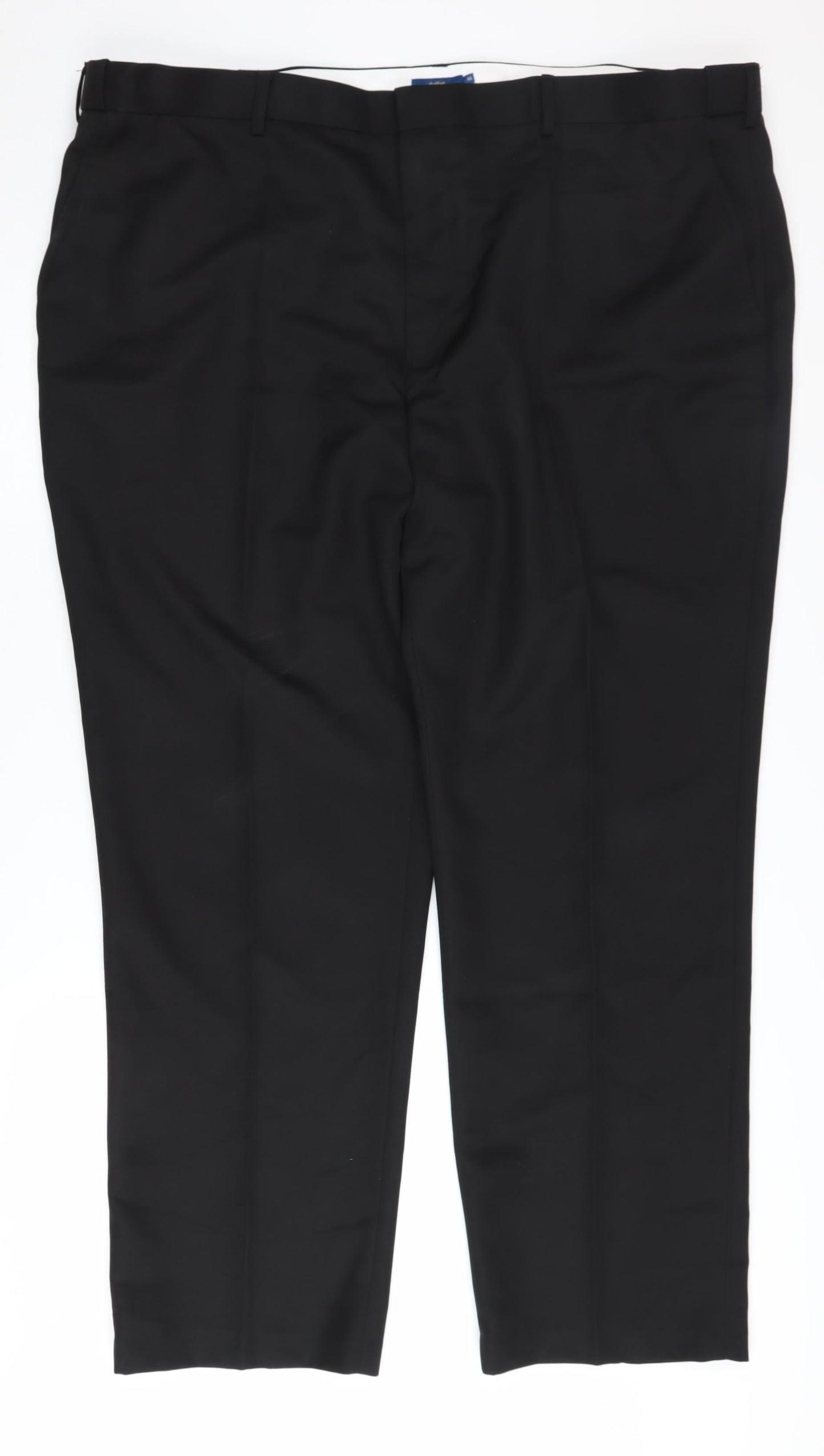 Mens UK Size 48 Cotton Traders Regular Fit  Black Trousers