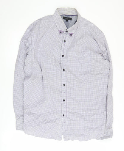 Jeff Banks Men's Multicoloured Long Sleeve Check Shirt L