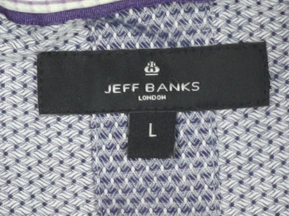 Jeff Banks Men's Multicoloured Long Sleeve Check Shirt L