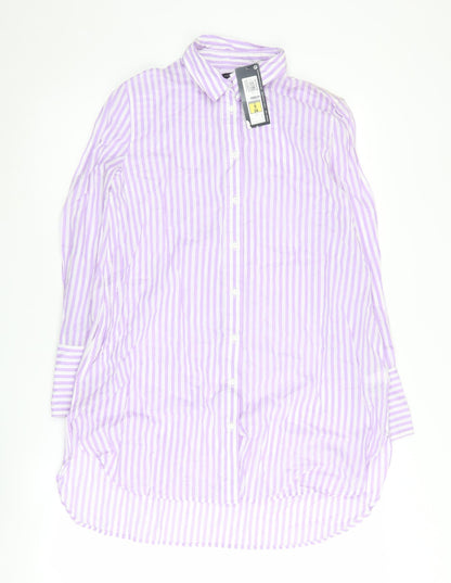 Womens UK Size 6 Marks and Spencer Multicoloured Basic Button-Up