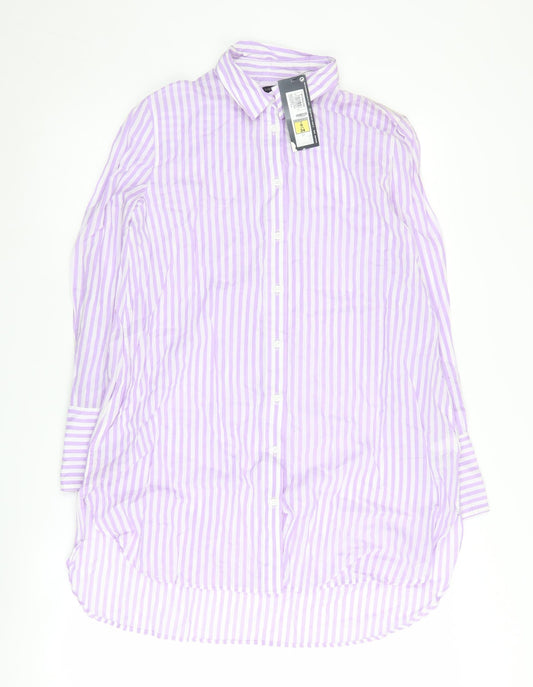 Womens UK Size 6 Marks and Spencer Multicoloured Basic Button-Up