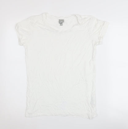 Womens UK Size XS Bench White Basic T-Shirt