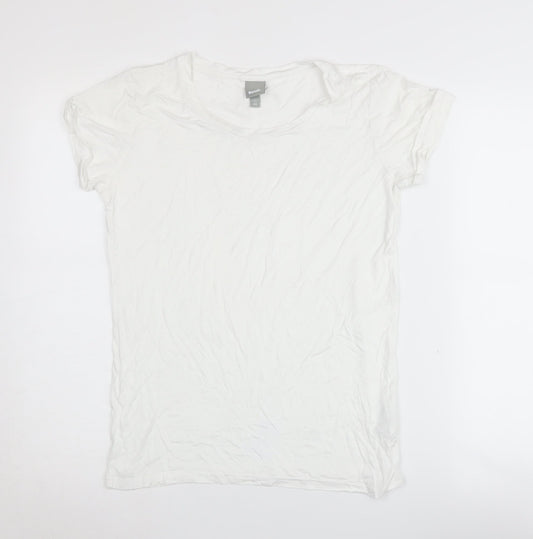 Womens UK Size XS Bench White Basic T-Shirt