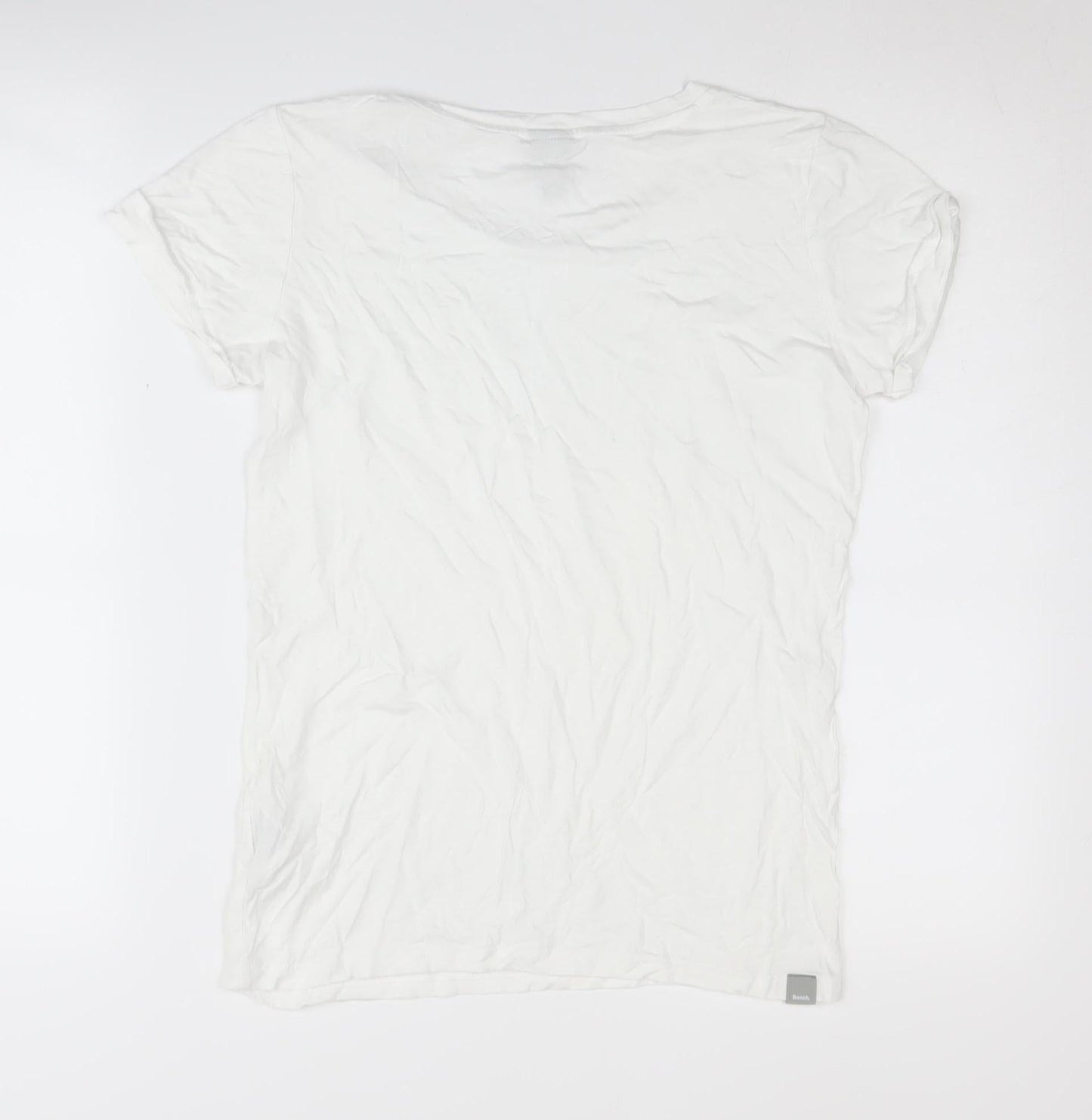 Womens UK Size XS Bench White Basic T-Shirt