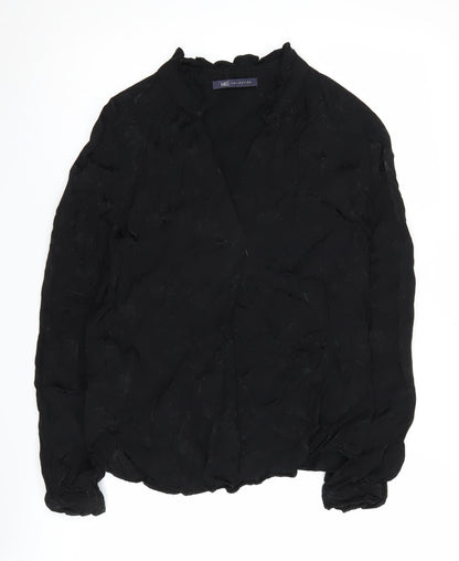 Womens UK Size 6 Marks and Spencer Black  Blouse