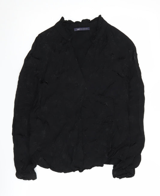 Womens UK Size 6 Marks and Spencer Black  Blouse