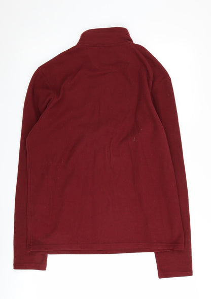 Mens UK Size M Peter Storm Red 1/2 Zip Sweatshirt