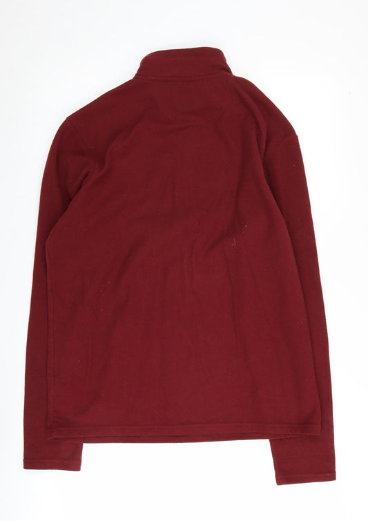 Mens UK Size M Peter Storm Red 1/2 Zip Sweatshirt