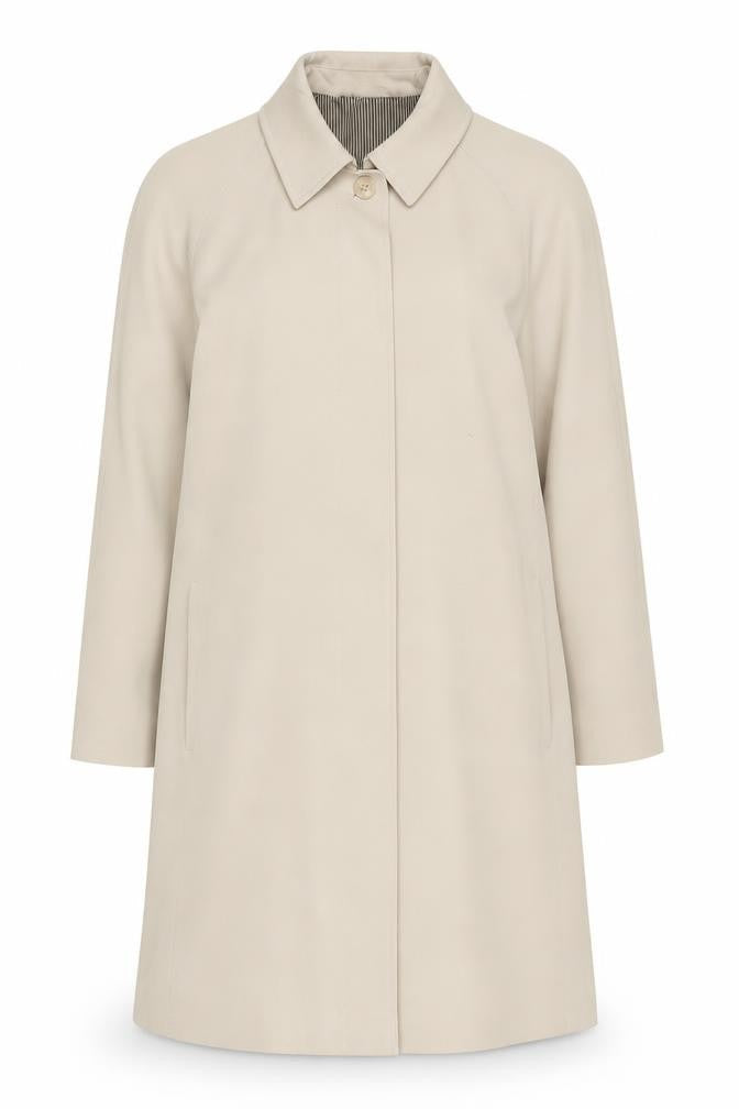 Womens UK Size 14 Marks and Spencer Beige Overcoat