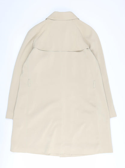 Womens UK Size 14 Marks and Spencer Beige Overcoat