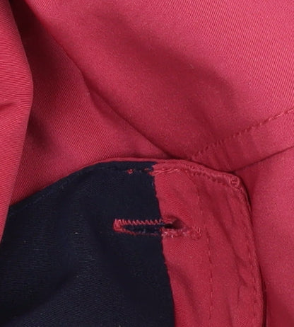 EWM Women's Red Hooded Rain Coat Size 16