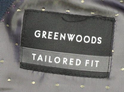 Mens UK Size 46 Greenwoods Regular Blue Suit Jacket