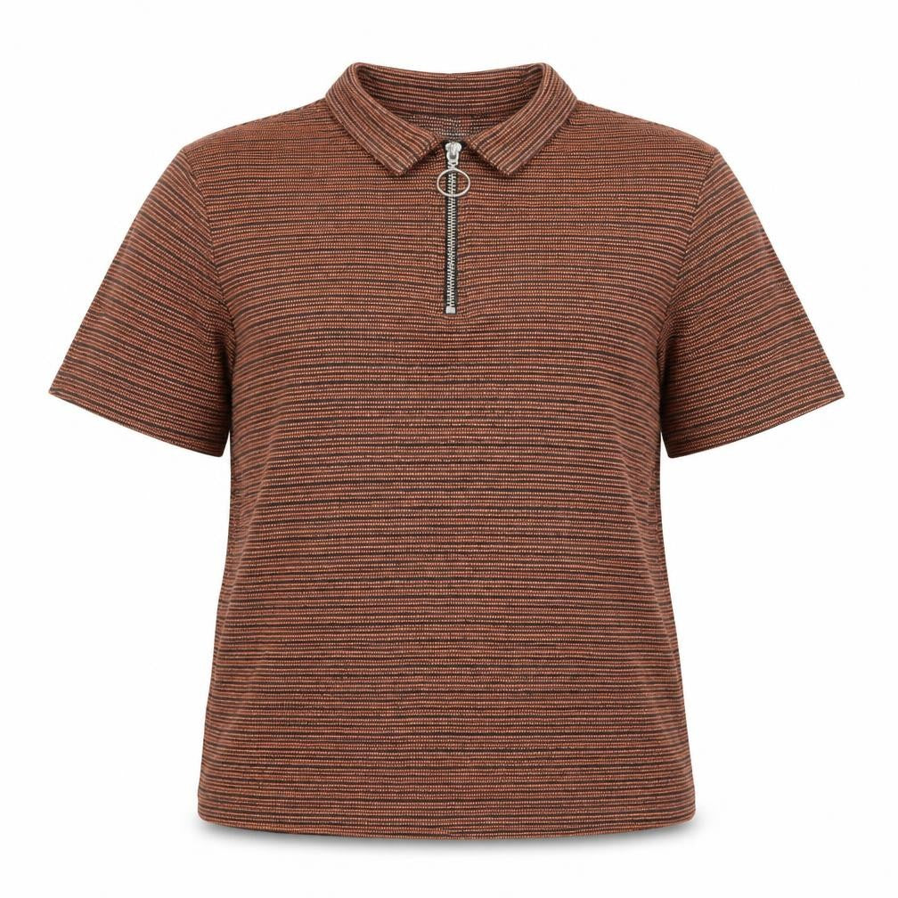 Womens UK Size M ASOS DESIGN Brown Basic Polo