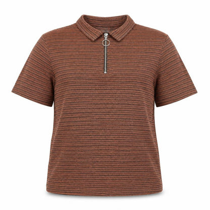 Womens UK Size M ASOS DESIGN Brown Basic Polo