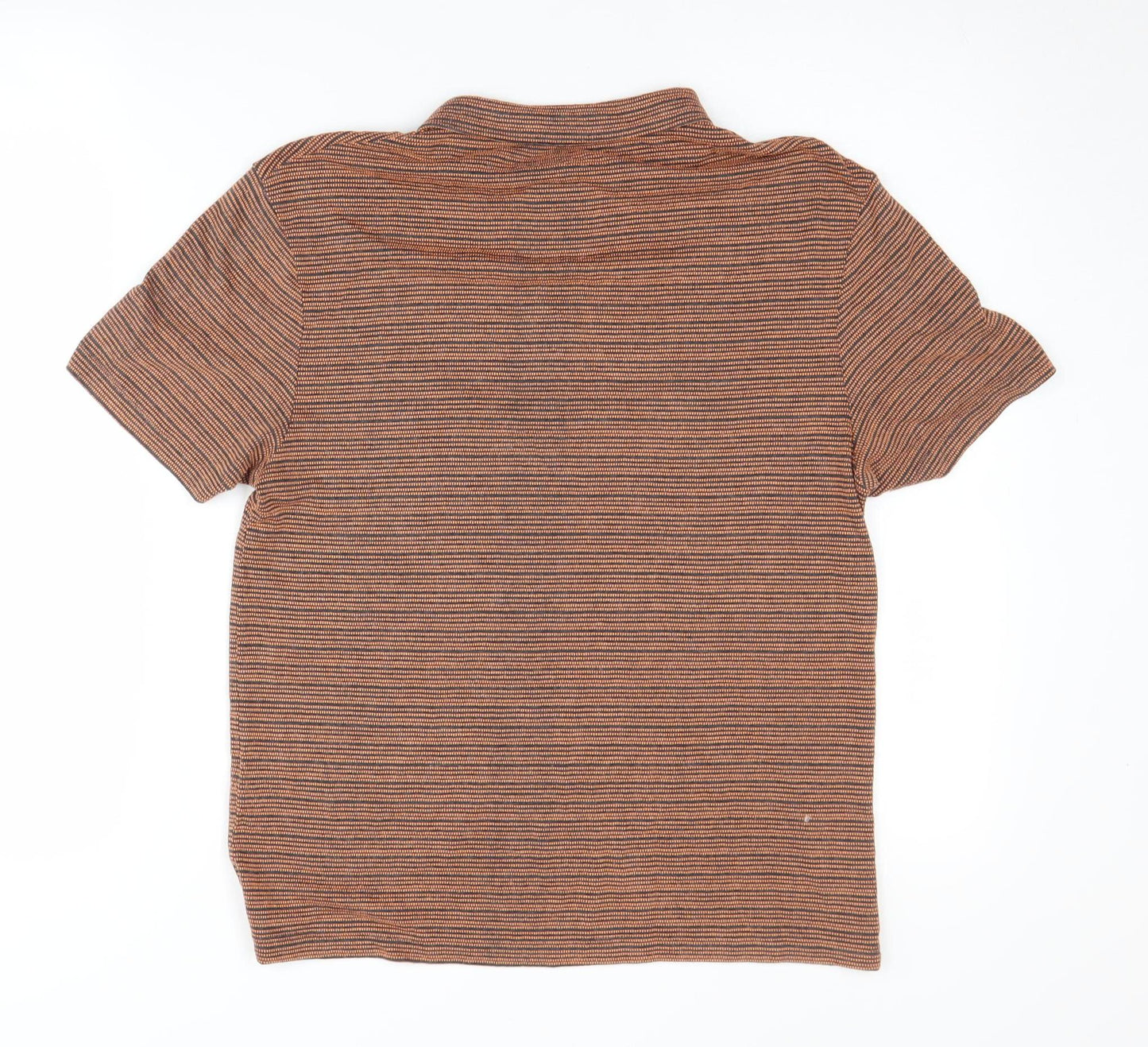 Womens UK Size M ASOS DESIGN Brown Basic Polo
