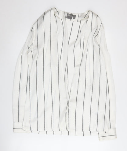 Womens UK Size S ASOS White Basic Blouse