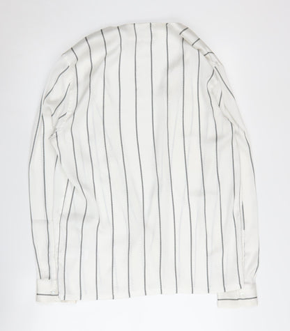 Womens UK Size S ASOS White Basic Blouse