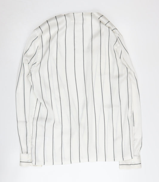 Womens UK Size S ASOS White Basic Blouse