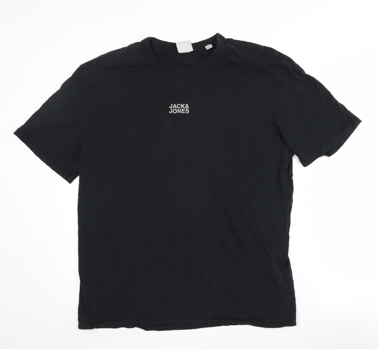 Mens UK Size XL JACK & JONES Black  T-Shirt