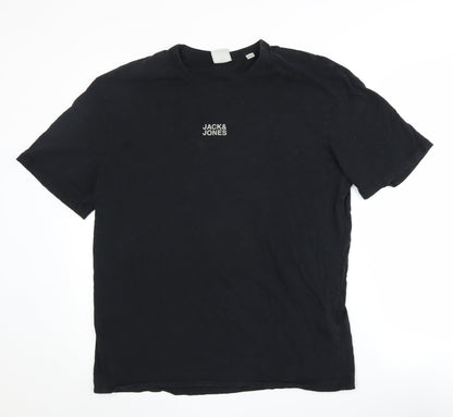 Mens UK Size XL JACK & JONES Black  T-Shirt